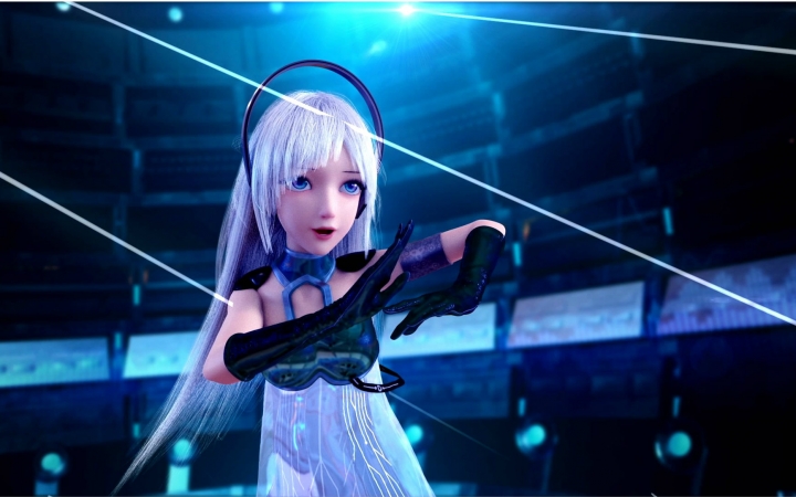 【零】虚拟偶像零 一唱成名表演歌曲 《黑暗骑士》mv版