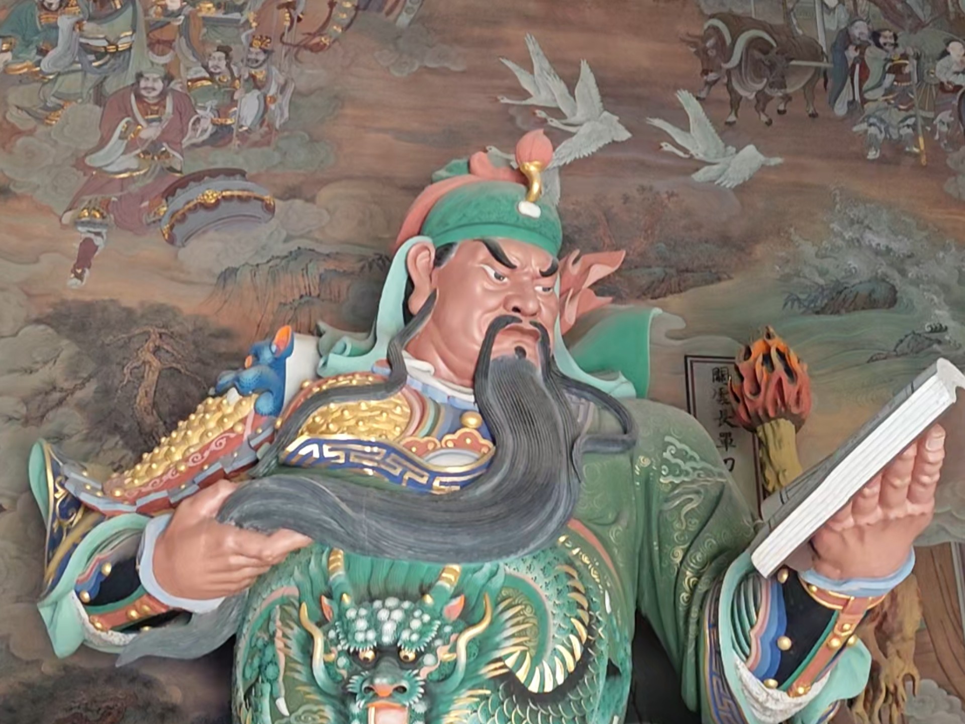 关帝庙壁画栩栩如生