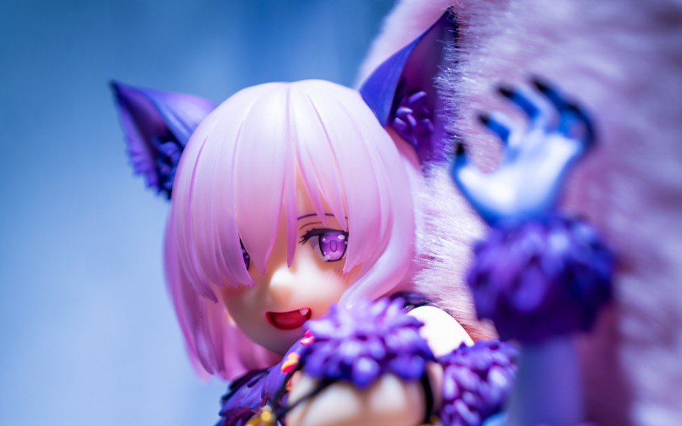 学妹觉醒了淡粉的短发蓬松的尾巴gsc玛修危险野兽17手办分享