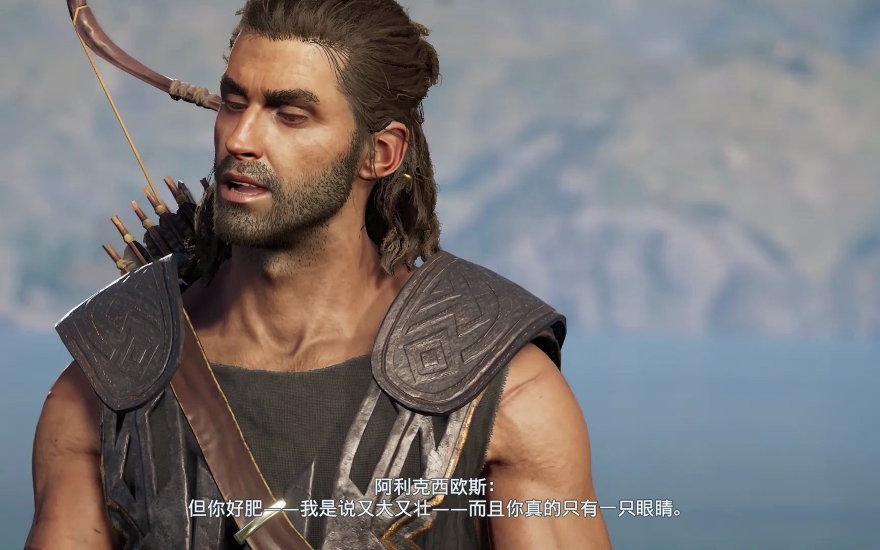 刺客信条奥德赛男主把独眼巨人的眼镜弄到哪里去了?看不懂,好好奇噢~!