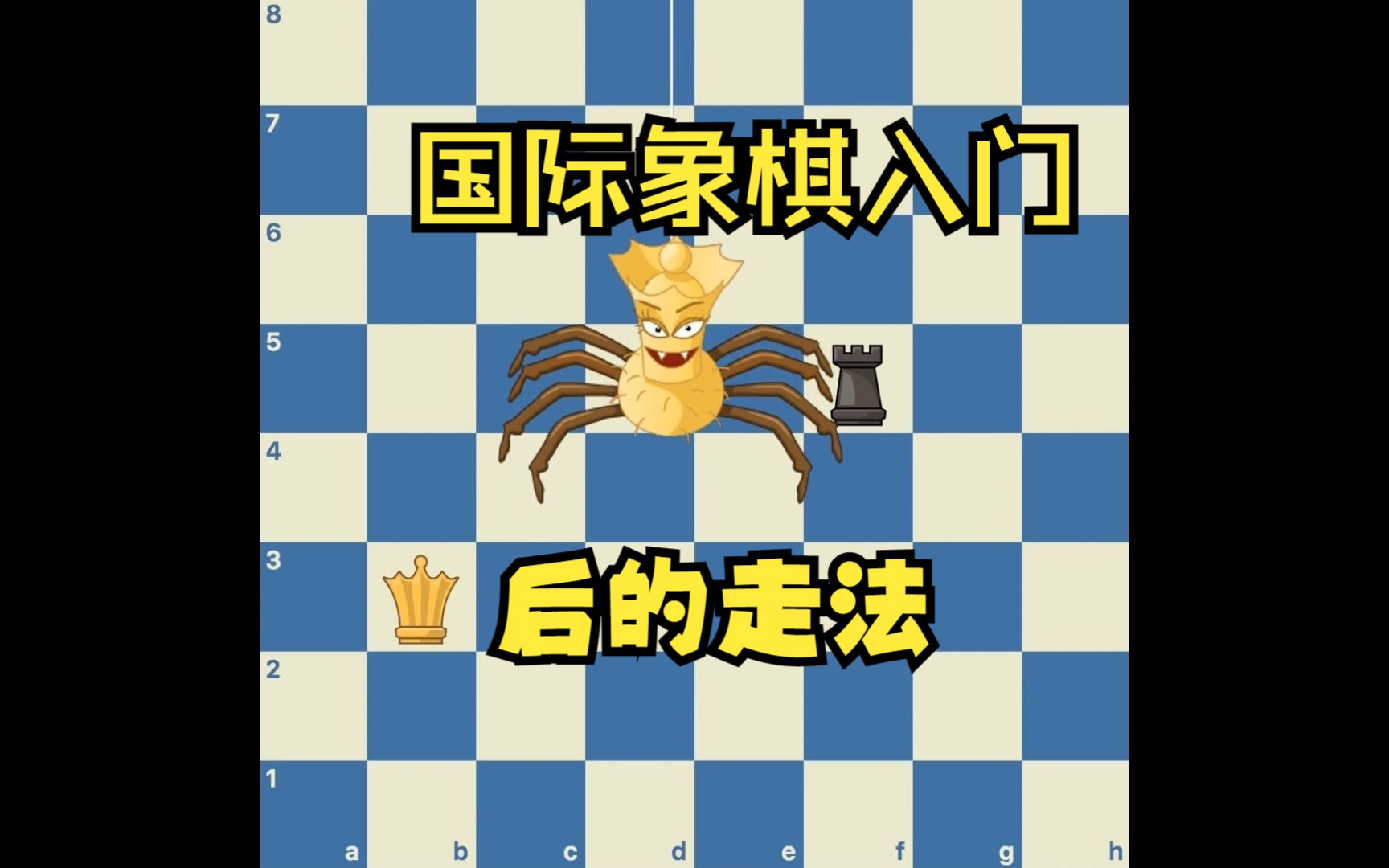 3. 國際象棋-入門教程-後的走法