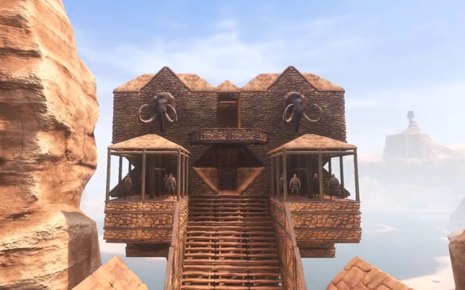 conan exiles 流放者柯南 建筑-断桥上的茅草屋