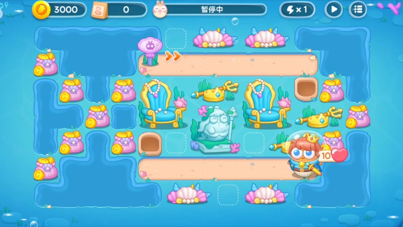 保卫萝卜4 2024夏日垂钓活动 第21关—随机② 乒乓球 鱼骨 月亮 风扇