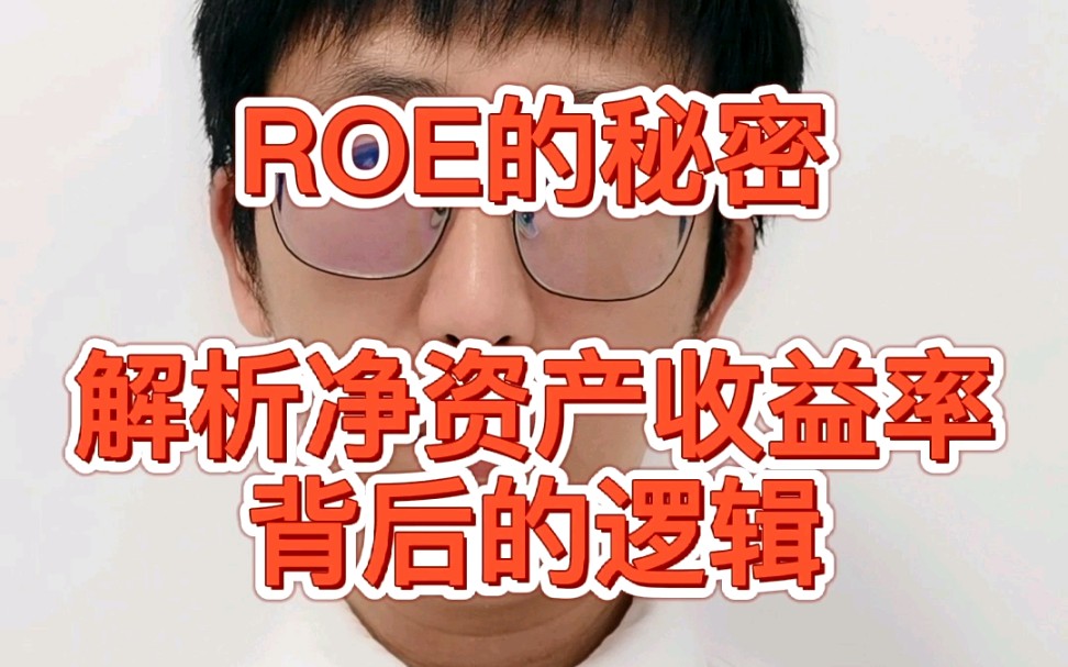 ROE的㊙️秘密,解析净资产收益率背后的逻辑哔哩哔哩bilibili