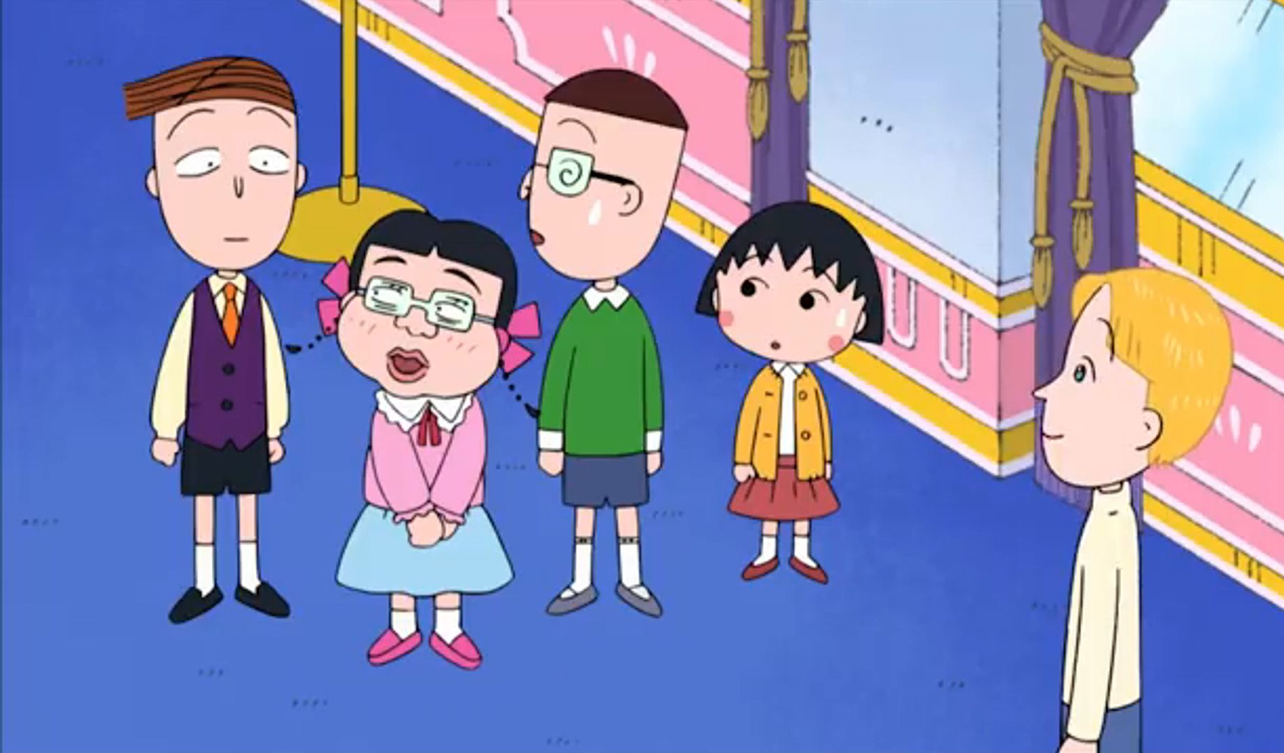 【樱桃小丸子中文版】丸尾同学以花轮同学为目标