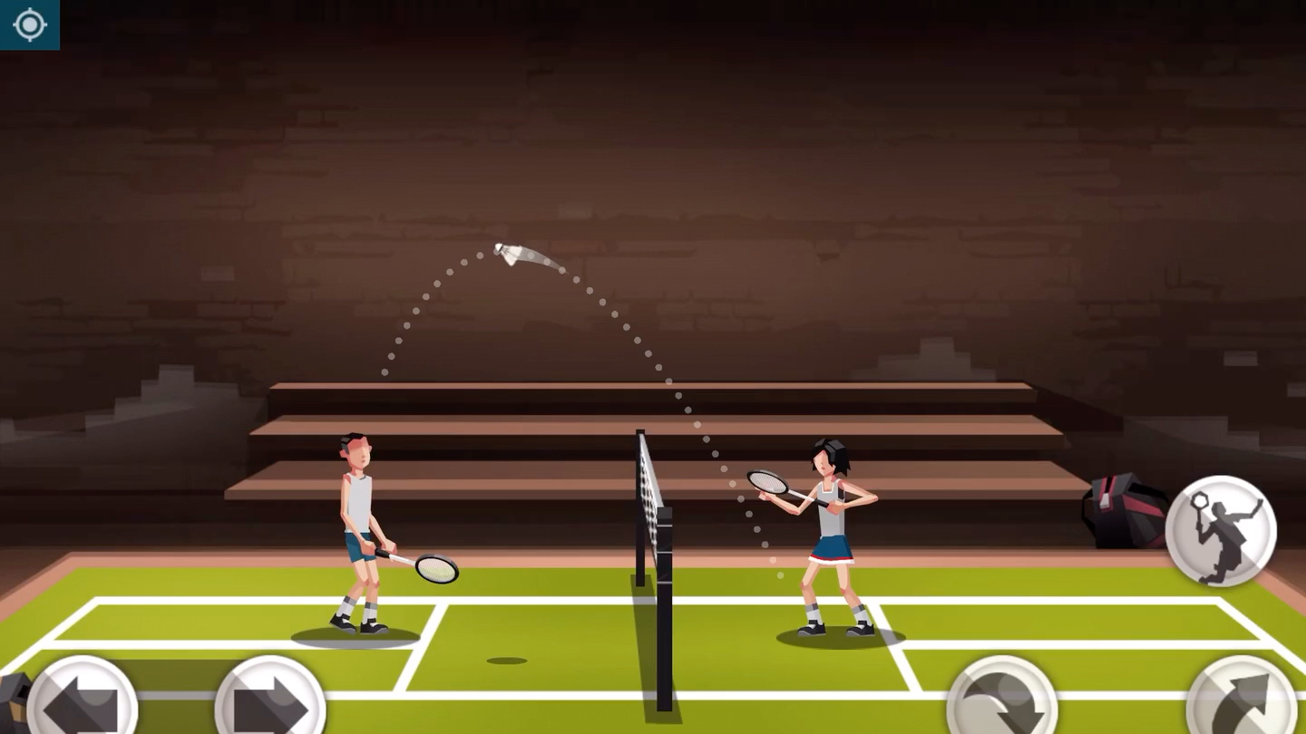 新游戏,羽毛球高高手,第一战,对战chiba reiko