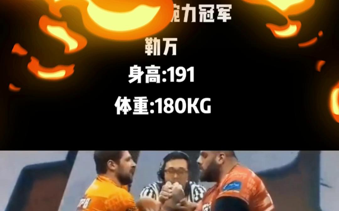 世界腕力冠军勒万身高191cm体重180kg!大力神再世!哔哩哔哩bilibili