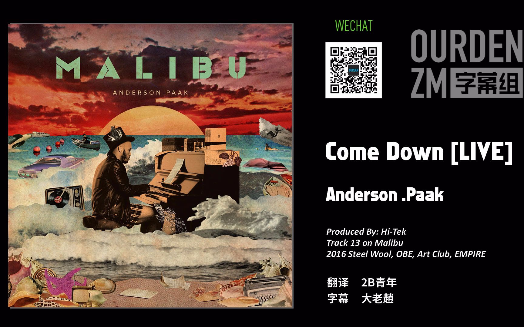 anderson .paak - come down live