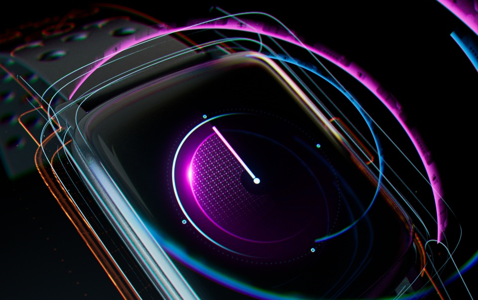 redshift渲染c4d制作智能手表教程中文字幕