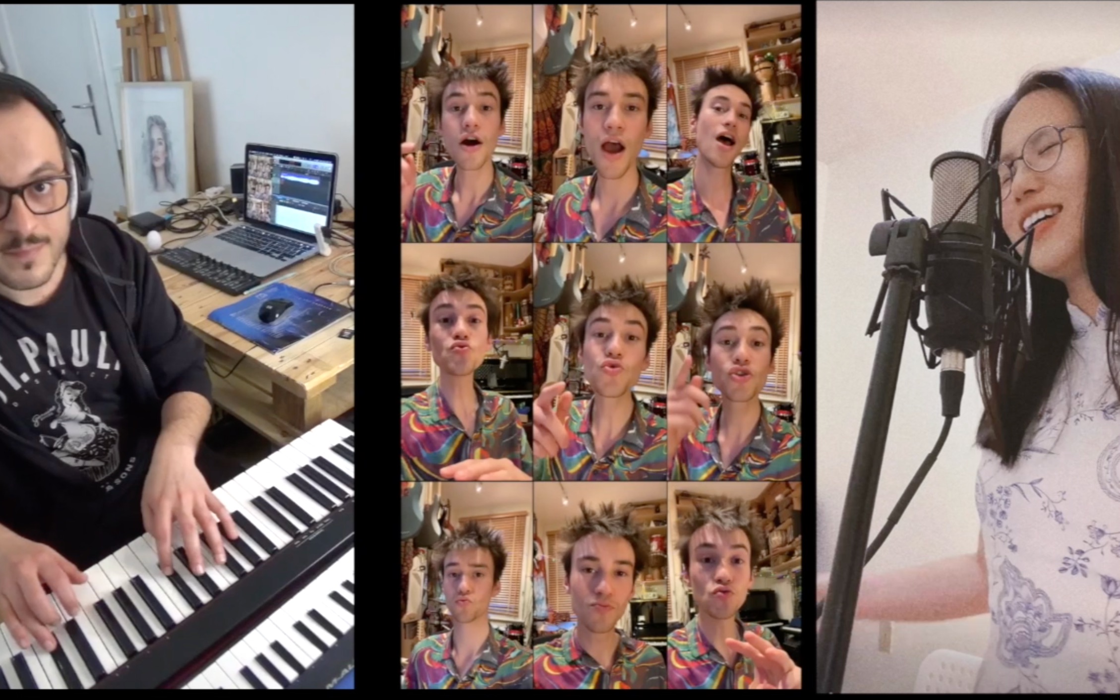 和jacob collier一起挑战翻唱overjoyed 和声听了耳朵会怀孕