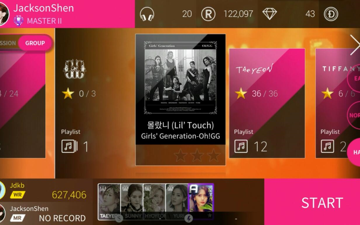 [图]少女时代-Oh!GG - 懂不懂 (Lil' Touch) (HARD - ☆☆☆)（韩服全民天团 SuperStar SMTOWN）【音游TIME】