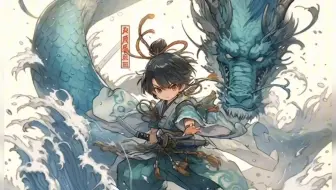剑来陈灵均：御江浪里小白条，落魄山上小龙王。拍肩大帝