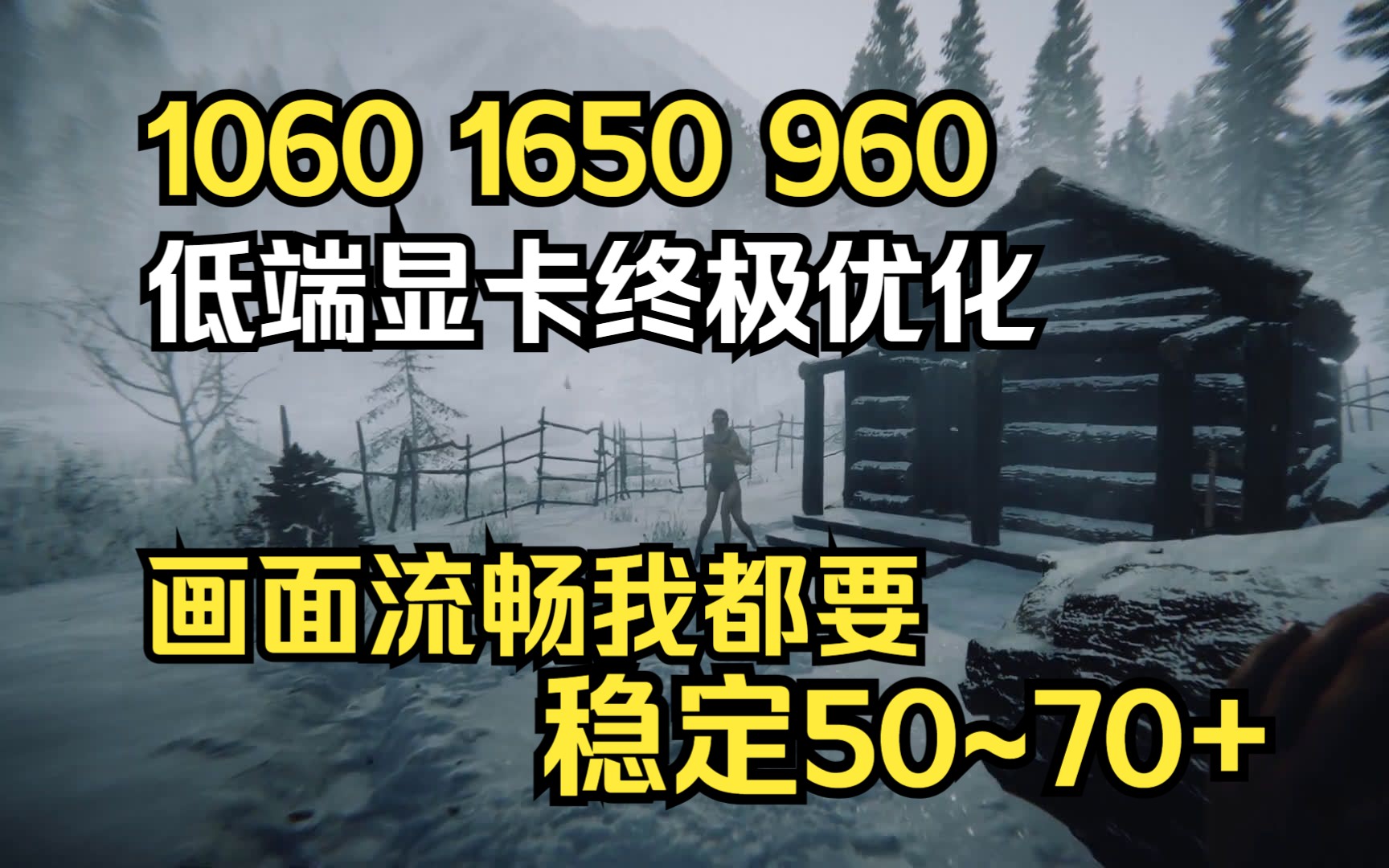 【森林之子】适合低端显卡1060 1650 1050玩家优化建议!轻松稳定50~70!