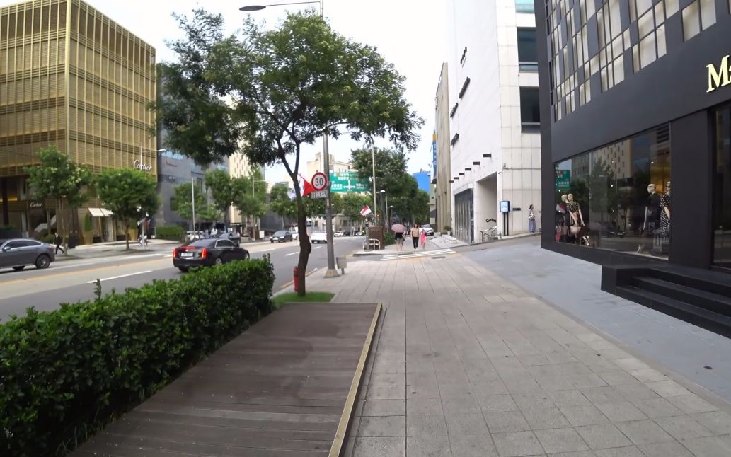 超清韩国漫步首尔江南区狎鸥亭洞街景20198