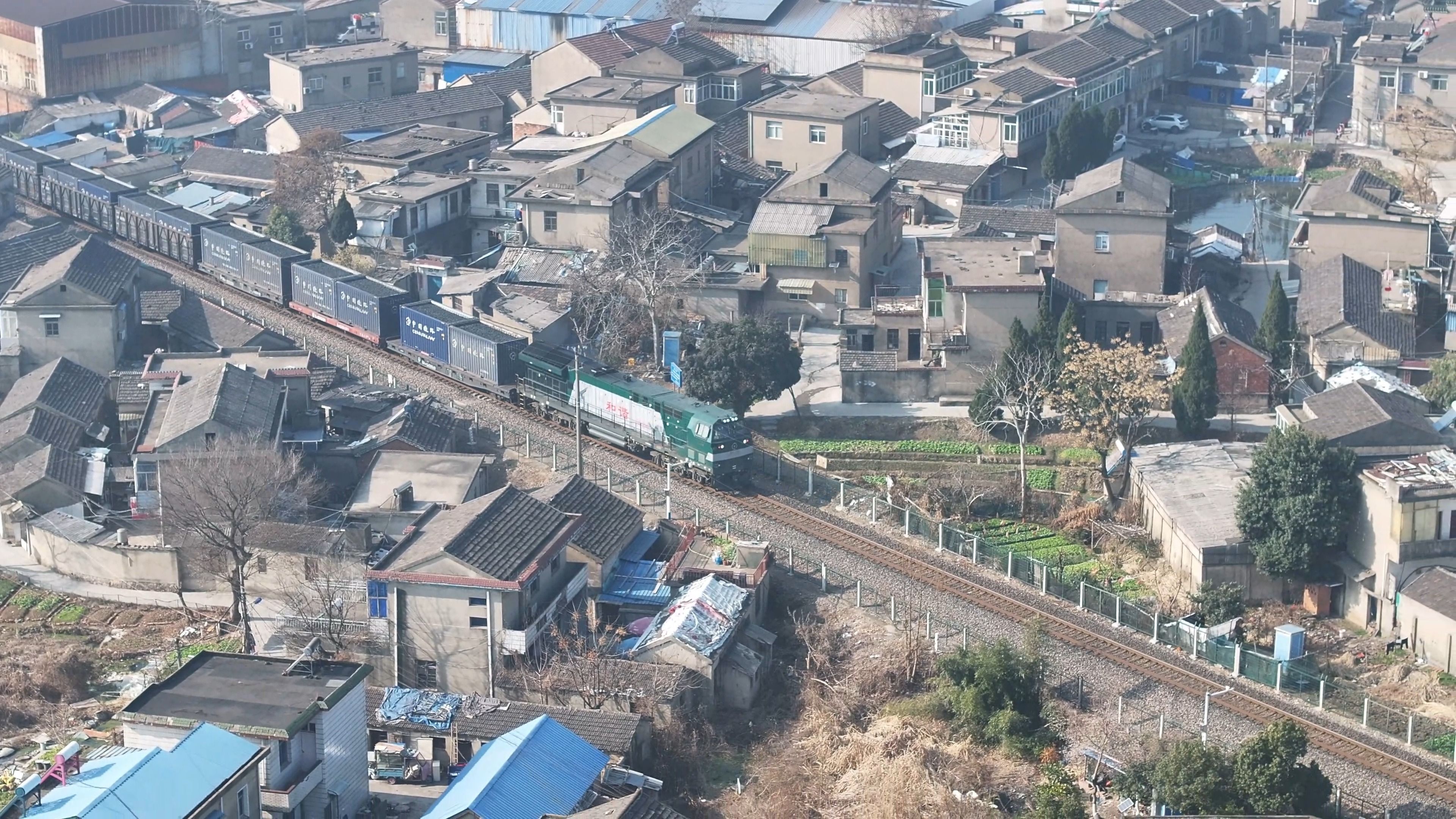 探索马鞍山陶庄村宁芜铁路与航拍宝武马钢南山矿哔哩哔哩bilibili