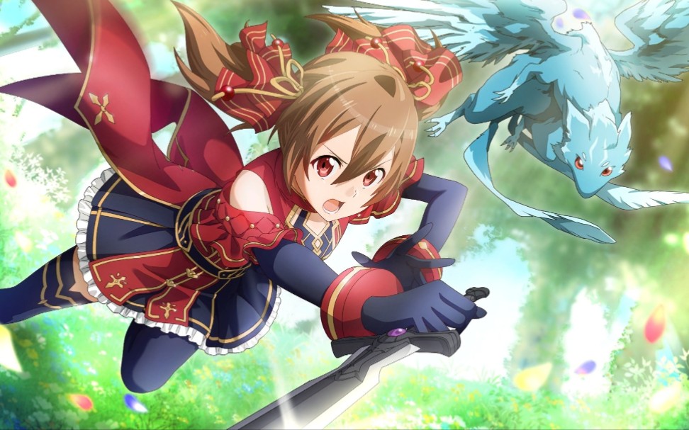 刀剑神域ub25周年第2弹招募西莉卡心意技能展示