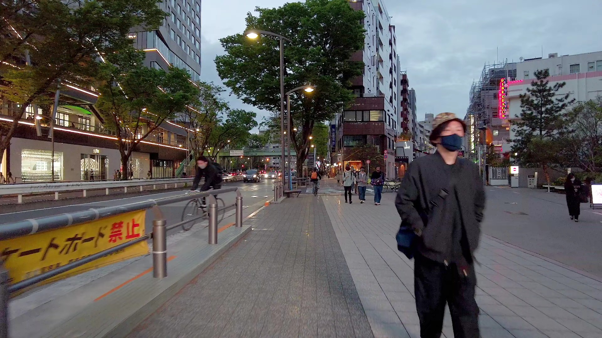 【4k】从傍晚涩谷街头散步到原宿 日本街景> 东京>