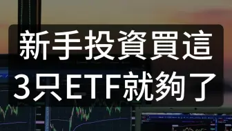 新手投资买这3只ETF就够了