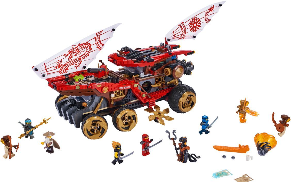 乐高lego70677幻影忍者封赏之地战车拼搭搬砖视频