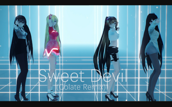 [图]【恋与制作人MMD】恋与F4已经出道了？恋与F4的Sweet Devil (Colate Remix)【改模测试】