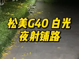 下载视频: 铺路! 松美G40 白光夜射铺路