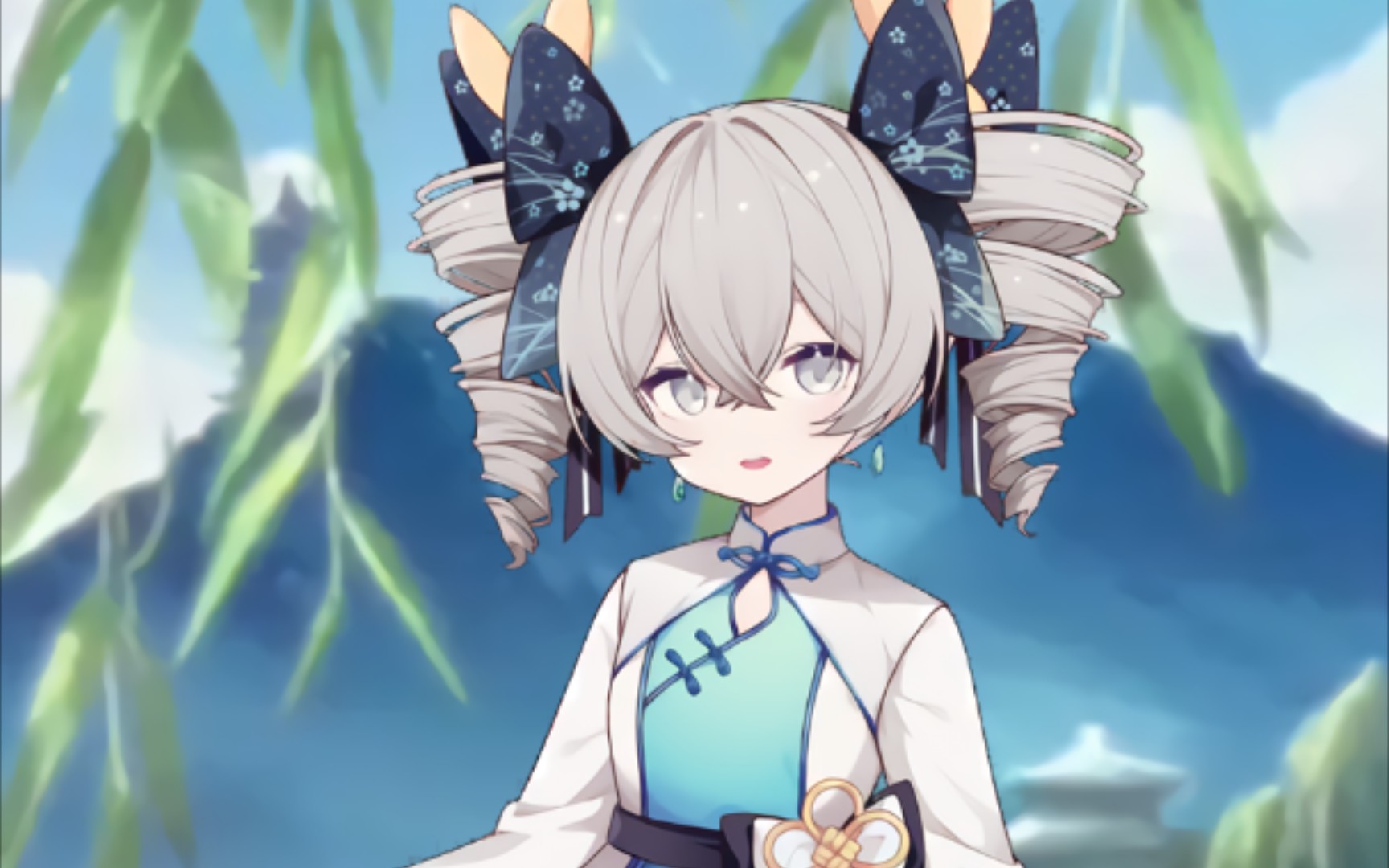 【崩坏学园2】旗袍布洛妮娅的动态版手机壁纸(不完美,求教怎么做无缝