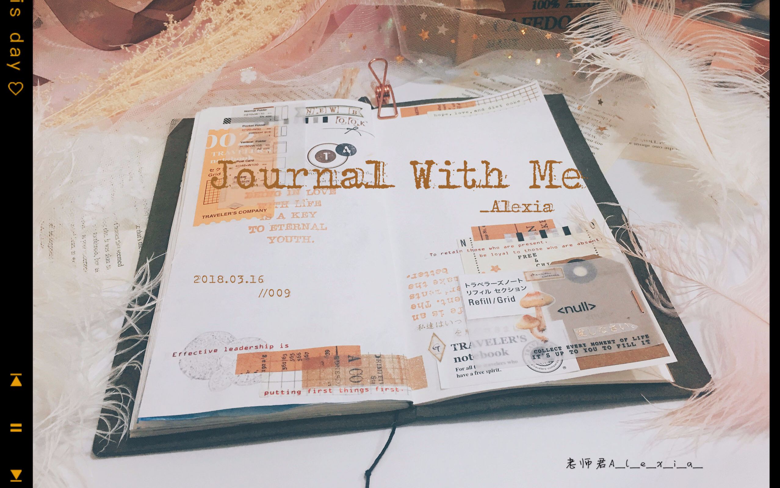 【老师君】//Journal With Me| 新到了两本内芯~ //TN一页手账#009哔哩哔哩bilibili