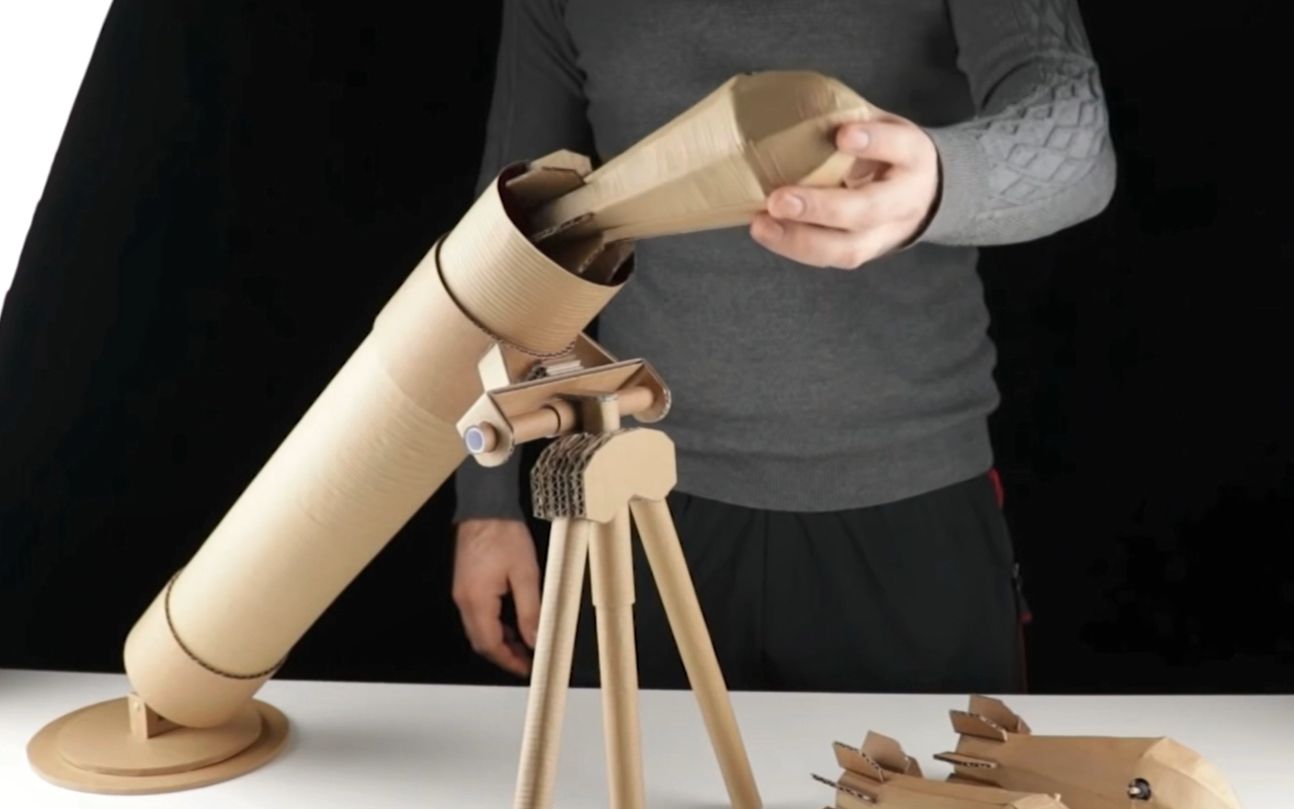 自制diy迫击炮玩具