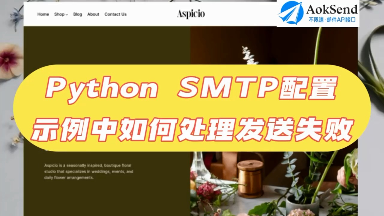 Python SMTP配置示例中如何处理发送失败? Python SMTP的加密方式怎么设置?如何设置SMTP服务器?哔哩哔哩bilibili