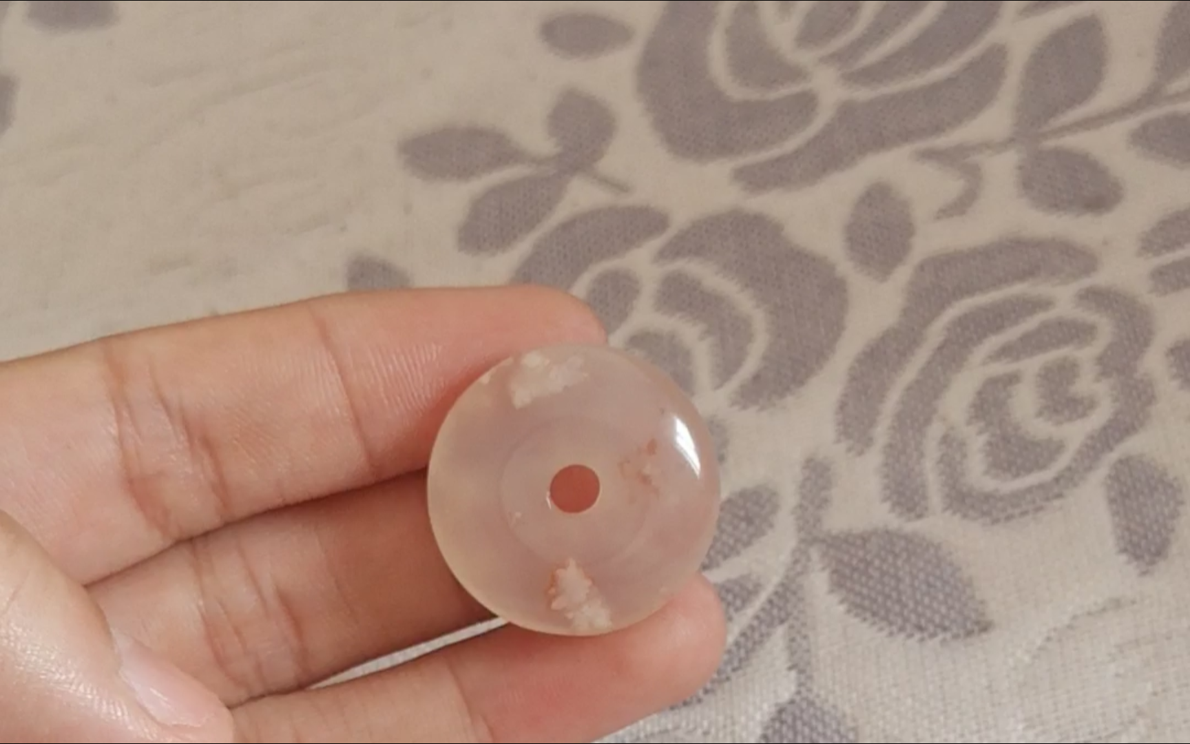 樱花玛瑙,平安扣,12号