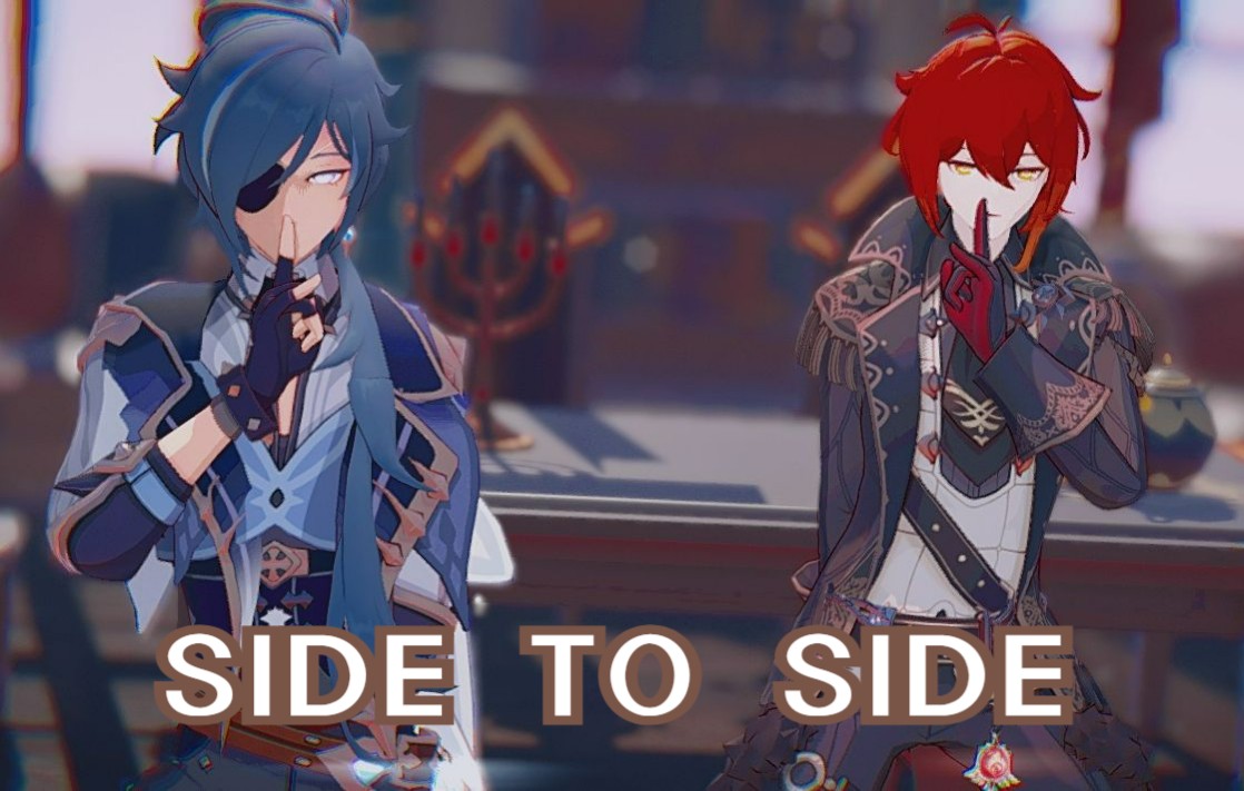 【原神mmd】520西风特供73枭羽的【side to side】