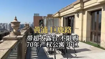 巨鹿路丨带超大露台大平层公寓丨70年产权不限购 小区环境现房