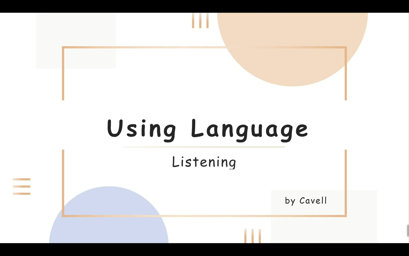 [图]英语选必1 U2 Using Language Listening（9月5日星期一课程使用）