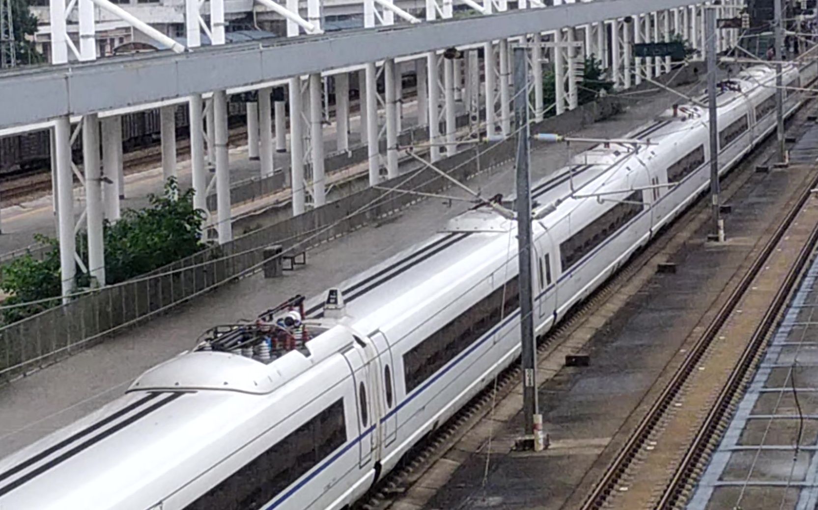 【广州车迷摄影】中国铁路|京广高铁|g6017次|长沙南站-深圳北站|crh