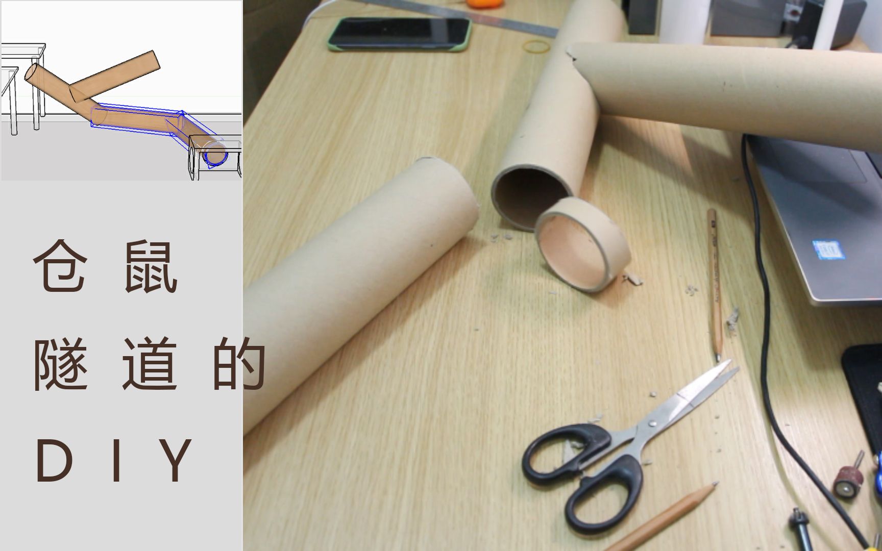 【仓鼠DIY】自制一根隧道吧~哔哩哔哩bilibili