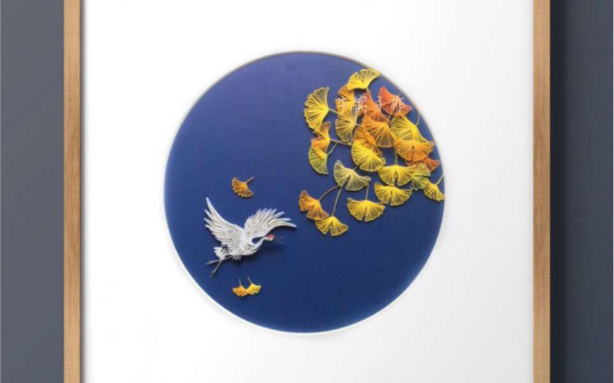 衍纸银杏叶教程