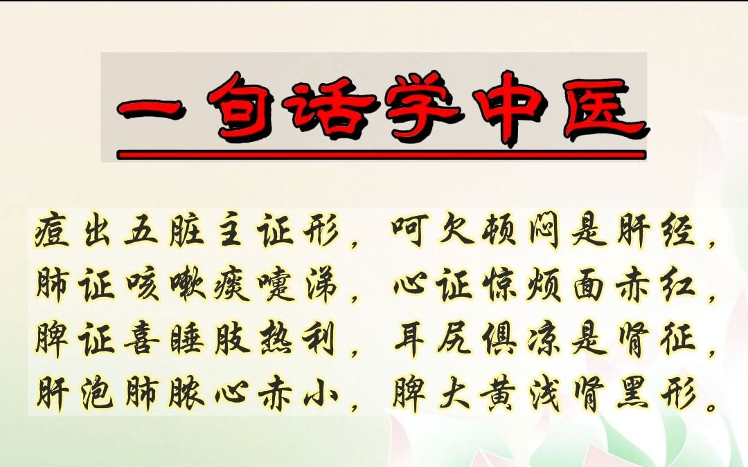 [图]【医宗金鉴】如何判断孩子长痘与身体哪一个脏腑关系最密切 |一句话学中医