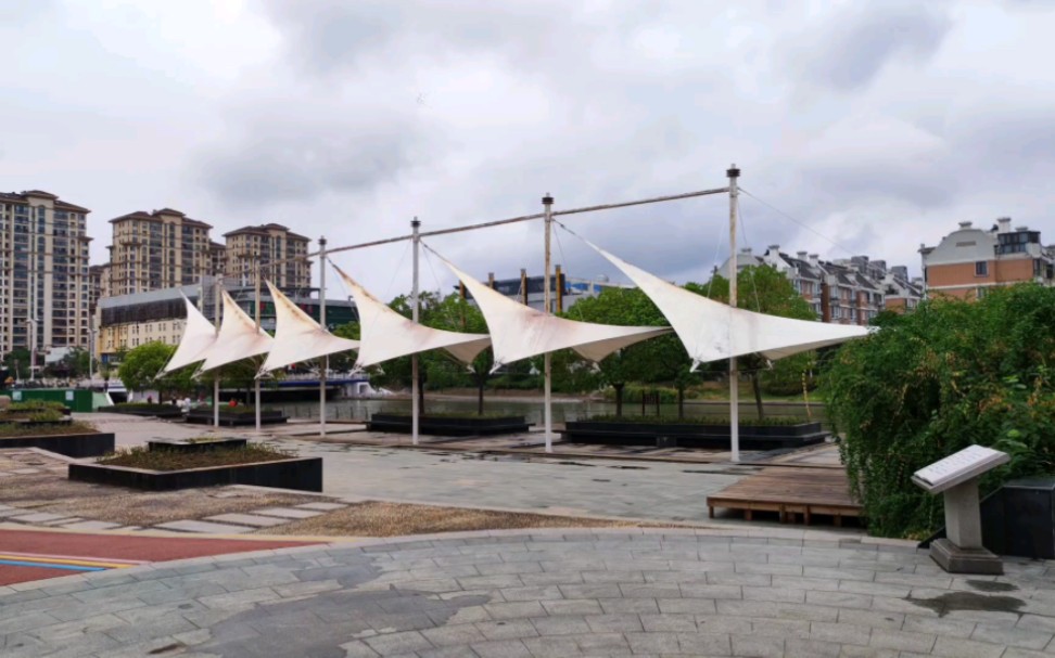 游玩江苏省泰州市帆影广场_哔哩哔哩_bilibili