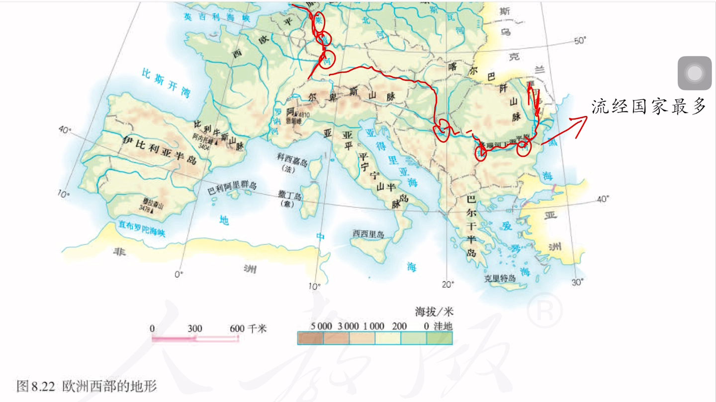 初中地理七年级下学期:欧洲西部常考知识点哔哩哔哩bilibili