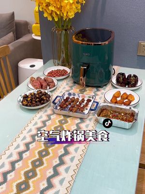 空气炸锅大合集来啦,真是方便又快捷,秒变大厨哔哩哔哩bilibili