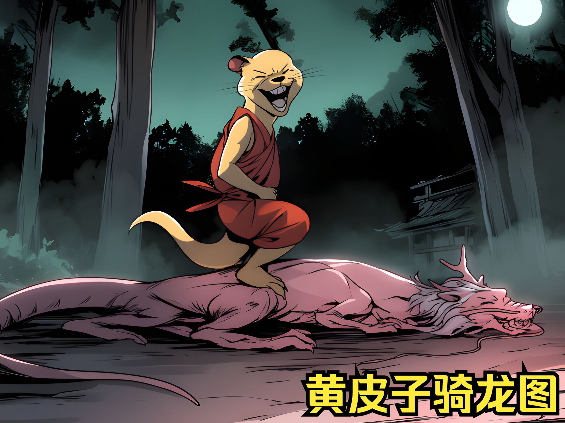 黄皮子骑着一只母龙