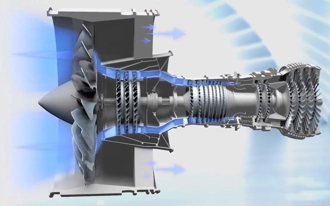 飞机引擎是什么原理?3D演示让你看清它是怎么工作的哔哩哔哩bilibili