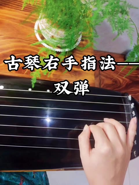古琴右手指法——双弹的弹奏方法