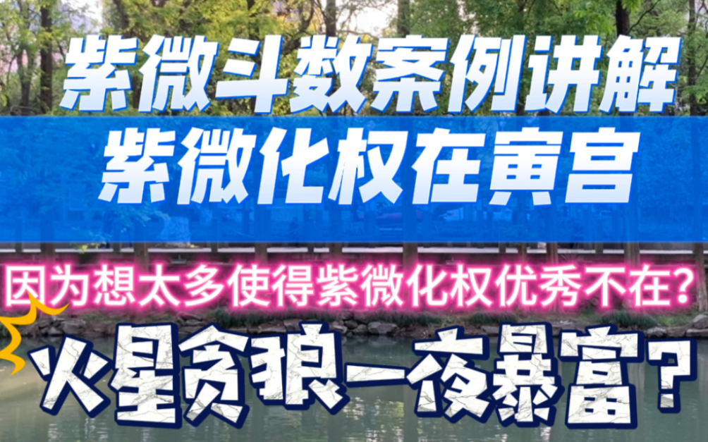 紫微斗数案例讲解3福德宫让紫微化权是因为想太多?哔哩哔哩bilibili