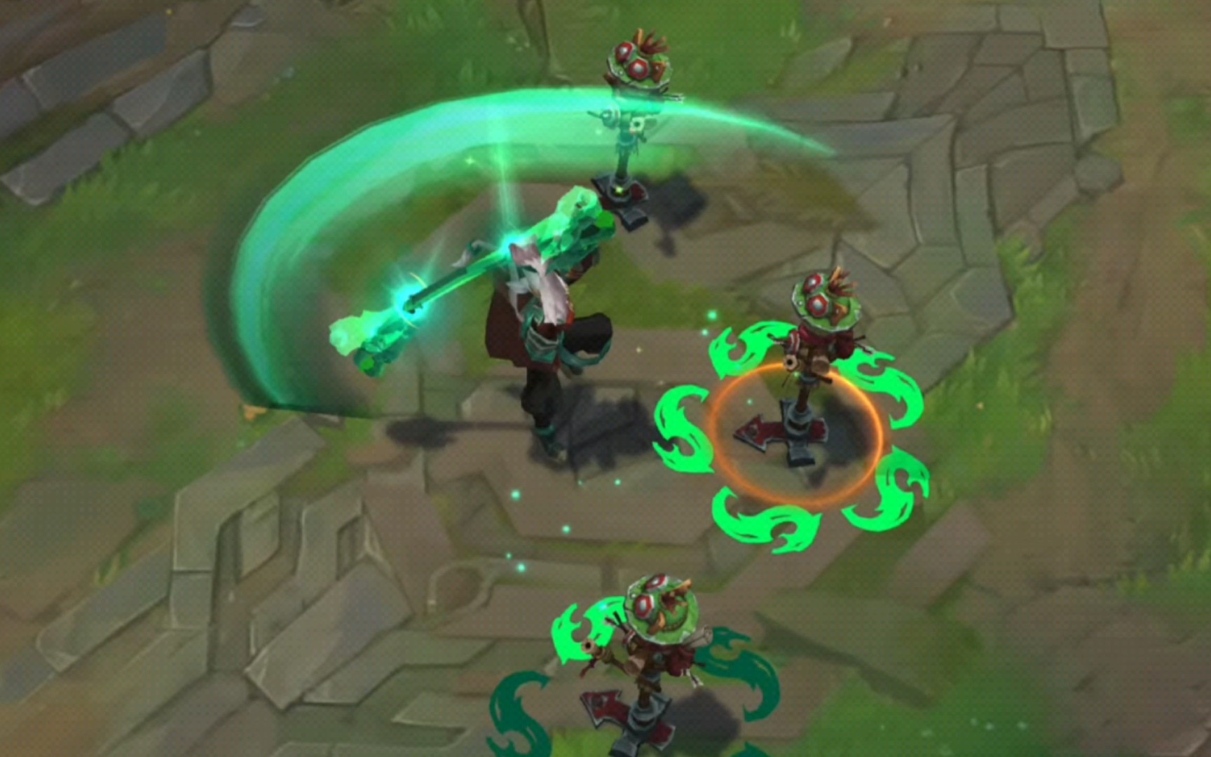 【lol手游】国际服猴子新皮肤 玉龙——悟空(定海神针提前预览 全身