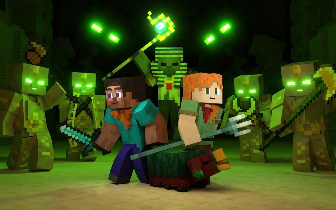 【cubus maximus】minecraft动画~嗅探兽和尸壳之王的宝藏