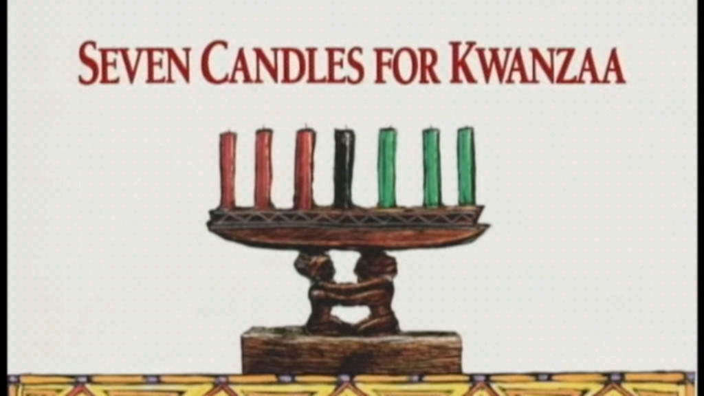 [图]全100集/经典英文绘本故事《Seven candles por kwanzaa》P63