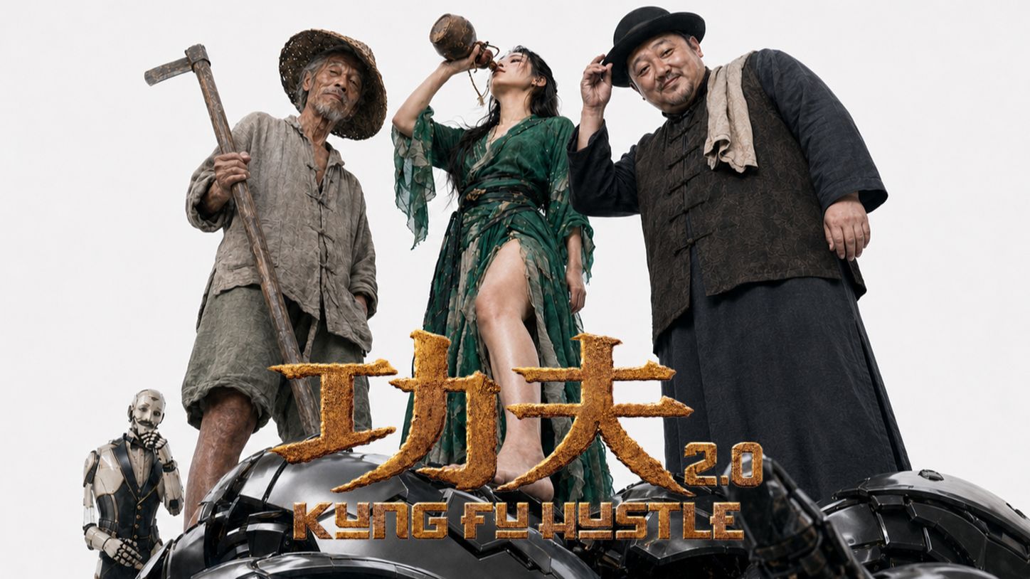 用AI自制了《功夫2.0》丨一万个平行宇宙