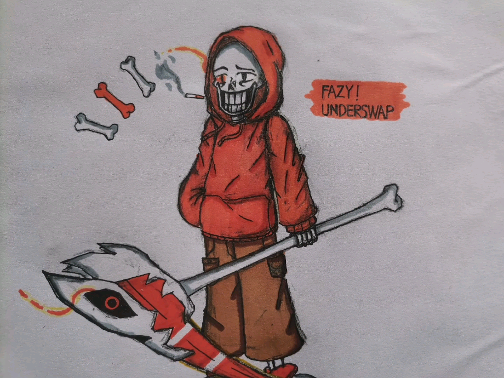 fazyunderswappapyrus手绘不喜勿喷