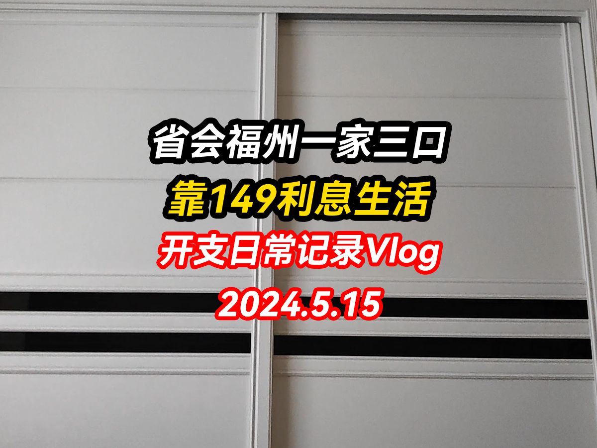 省会福州一家三口靠149万利息生活开支日常记录vlog哔哩哔哩bilibili